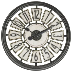 atmosphera Relojes|Estilo Industrial>Reloj DAVY marrón 39cm