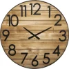 atmosphera Relojes>Reloj De Pared Abby 3D Marrón 70cm