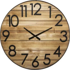 atmosphera Relojes>Reloj De Pared Abby 3D Marrón 70cm