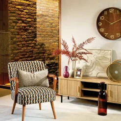 atmosphera Relojes>Reloj de pared de mdf y vidrio IVANA 55cm