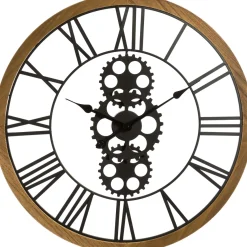 atmosphera Relojes>Reloj De Pared De Metal Y Madera