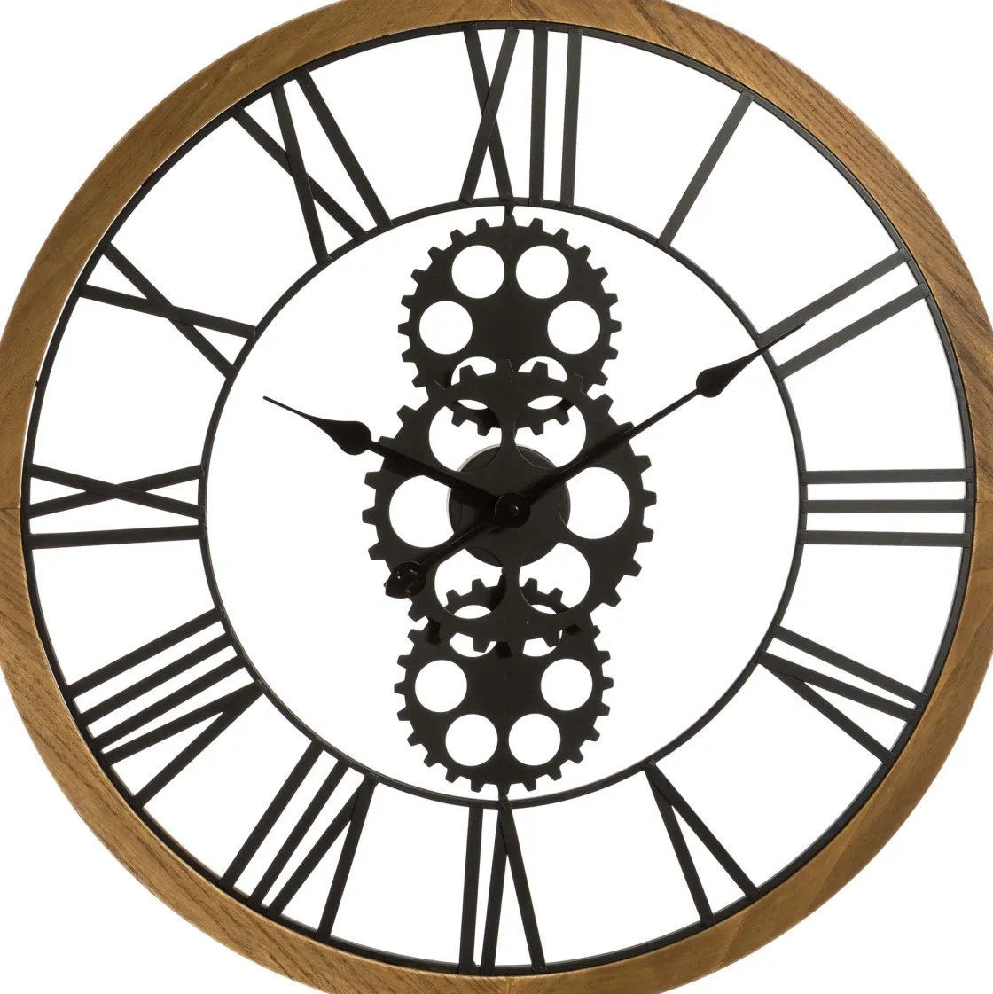 atmosphera Relojes>Reloj De Pared De Metal Y Madera