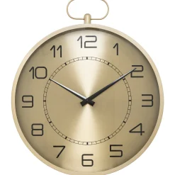atmosphera Relojes|Estilo Contemporaneo>Reloj De Pared Irina Dorado De Metal 53cm