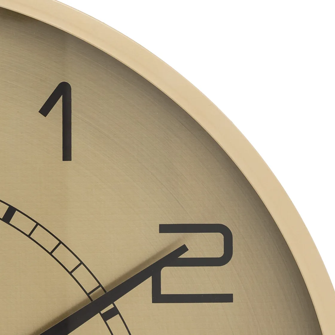 atmosphera Relojes|Estilo Contemporaneo>Reloj De Pared Irina Dorado De Metal 53cm