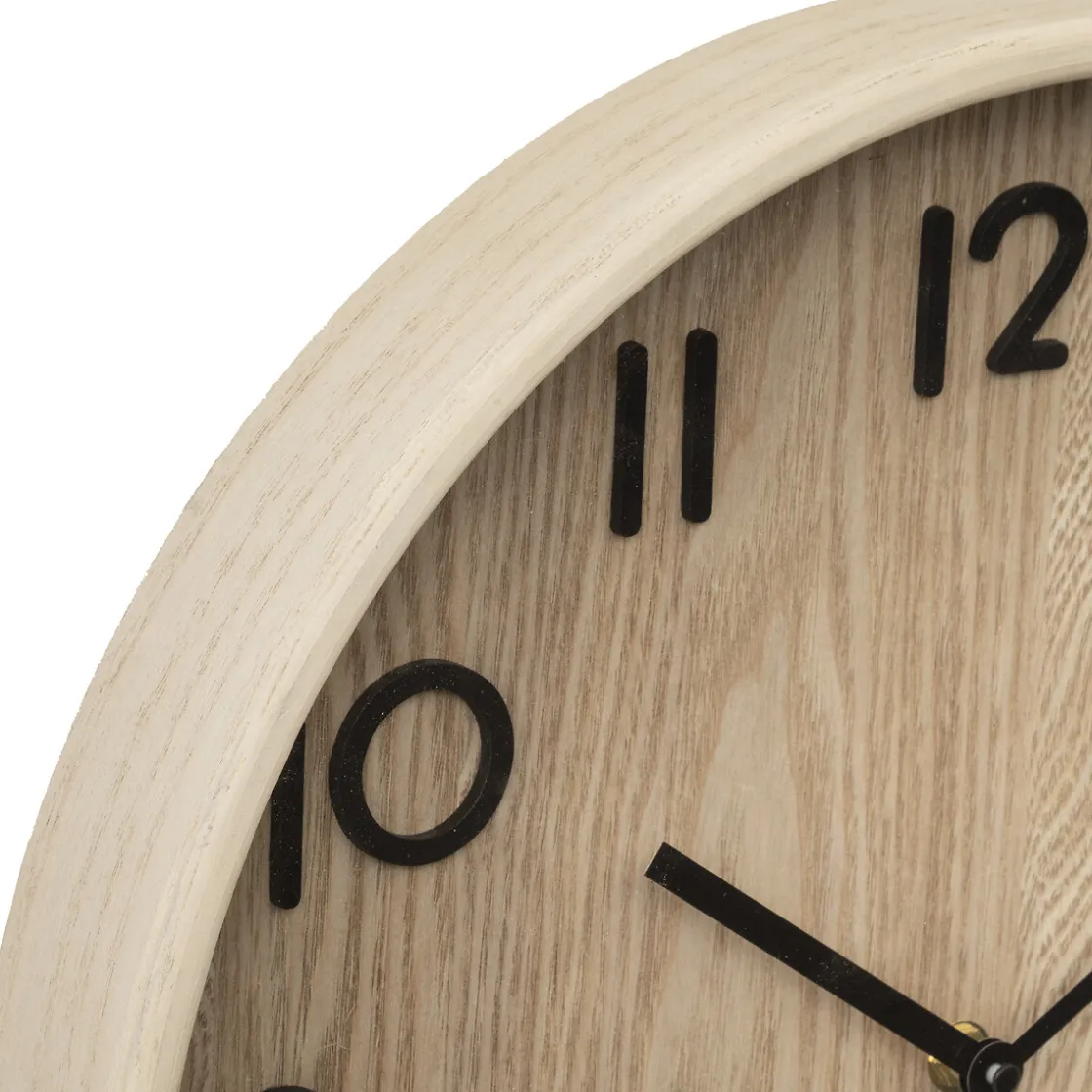 atmosphera Relojes>Reloj De Pared Ivana De Madera 38Cm