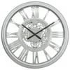 atmosphera Relojes>Reloj de pared RICKY plateado