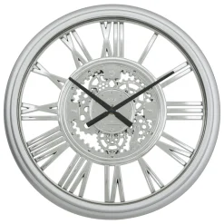 atmosphera Relojes>Reloj de pared RICKY plateado