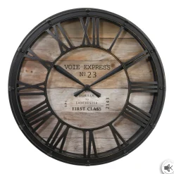 atmosphera Relojes>Reloj De Pared Vintage Marrón 39Cm