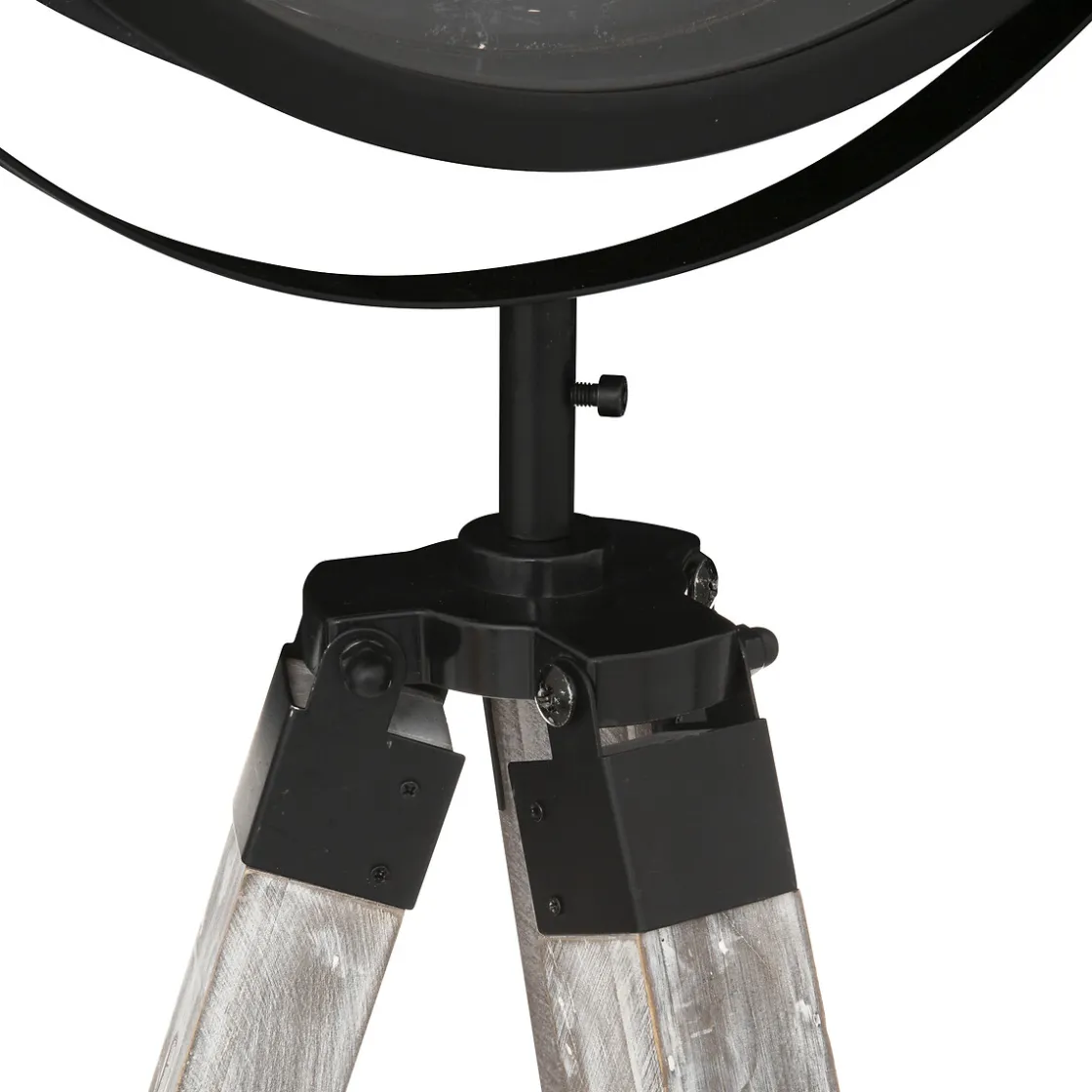 Relojes|Estilo Industrial>Reloj de pie con trípode negro ATIKA 150cm