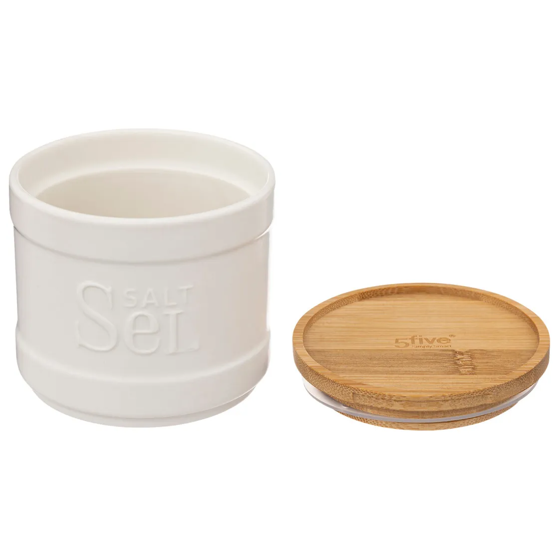 5five Cajas Y Frascos>Salero Natureo Blanco 10.7x10Cm
