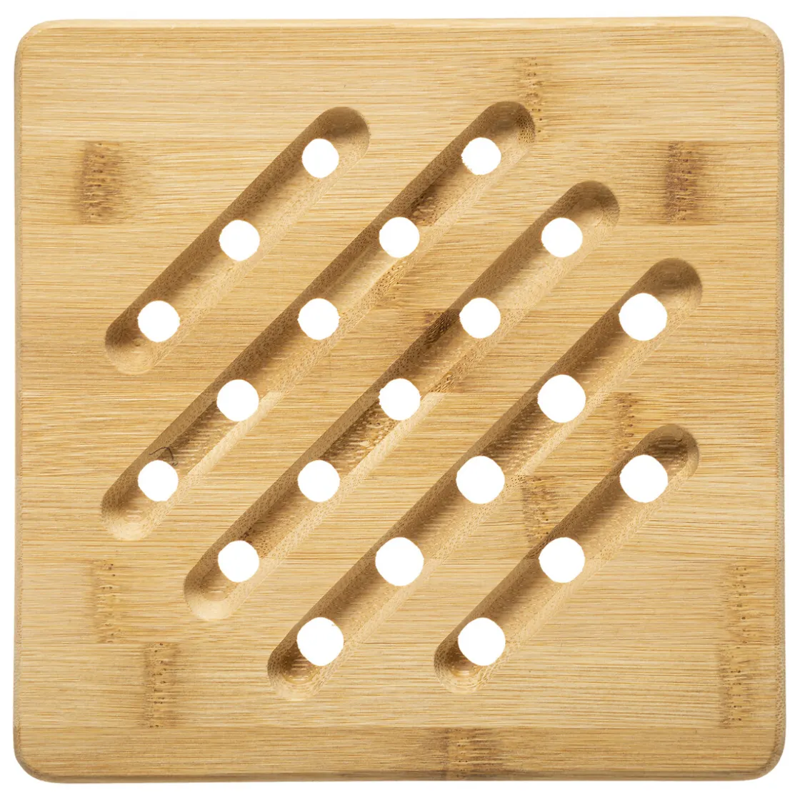 5five Placas Calefactoras Y Tablas De Cortar>Salvamantel cuadrado de bambú 20x20Cm