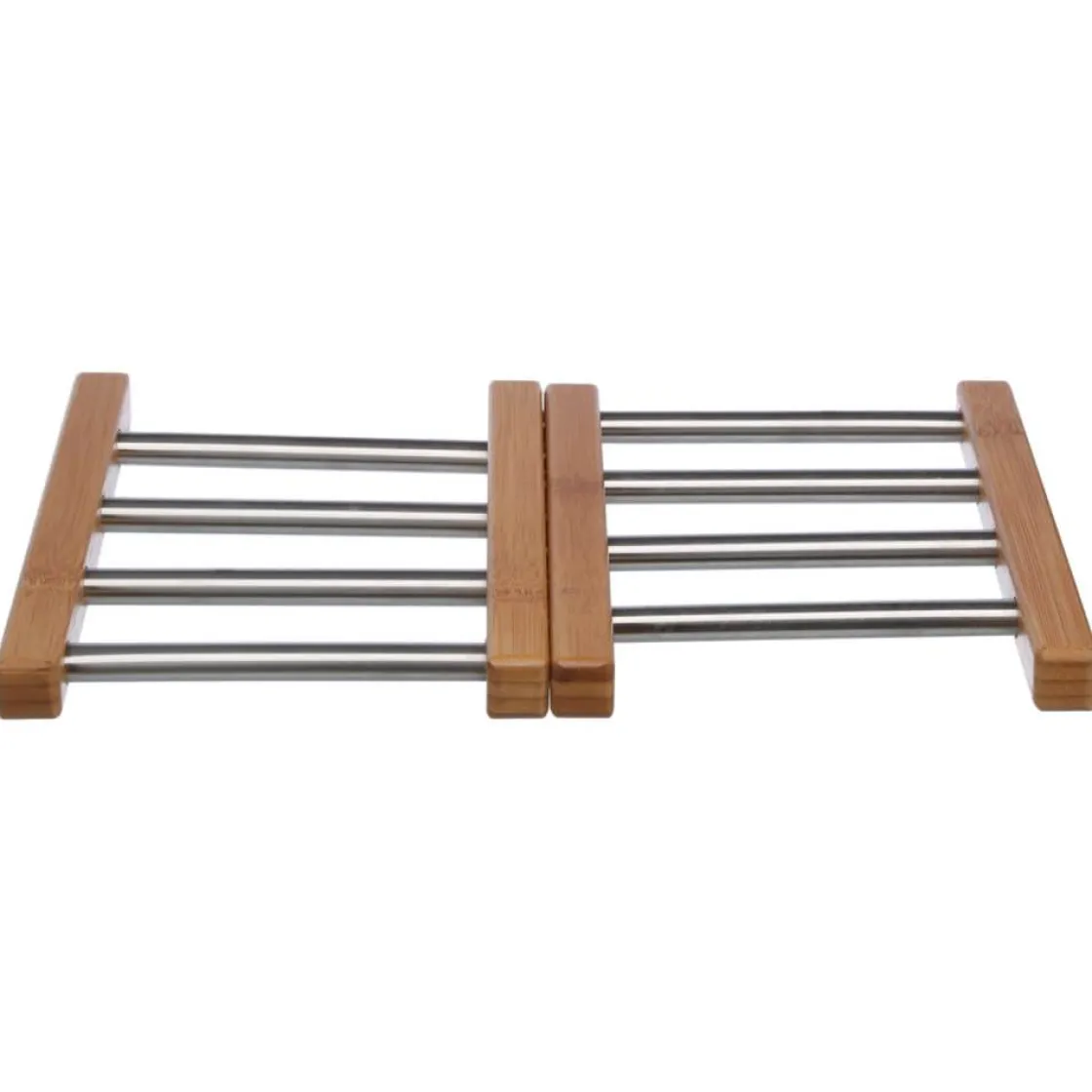 secret d'gourmet Placas Calefactoras Y Tablas De Cortar>Salvamantel Extensible Bambú+Acero Inox.