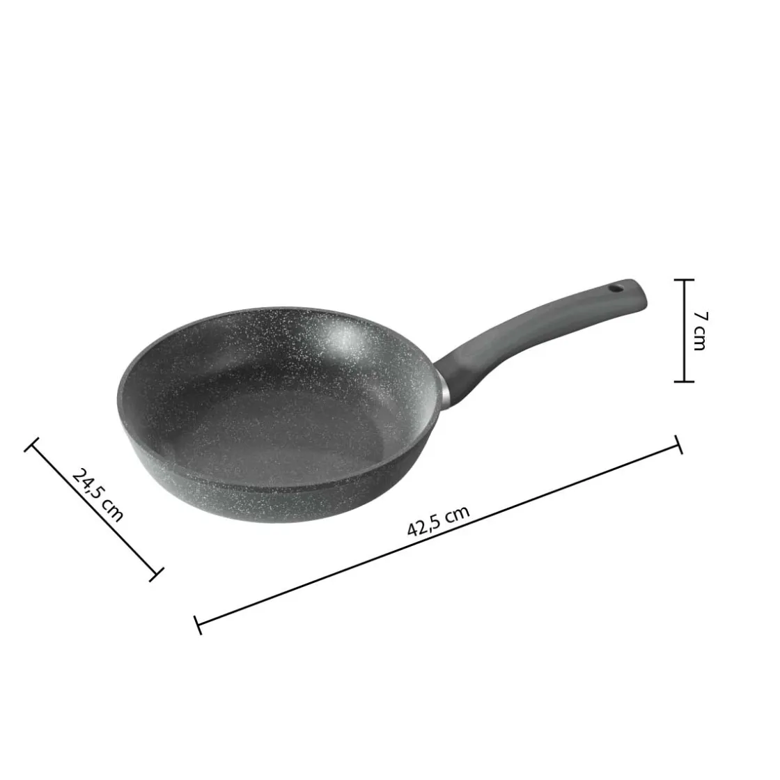 5five Sartenes, Parrillas Y Woks>Sartén Aluminio Efecto Piedra 24Cm