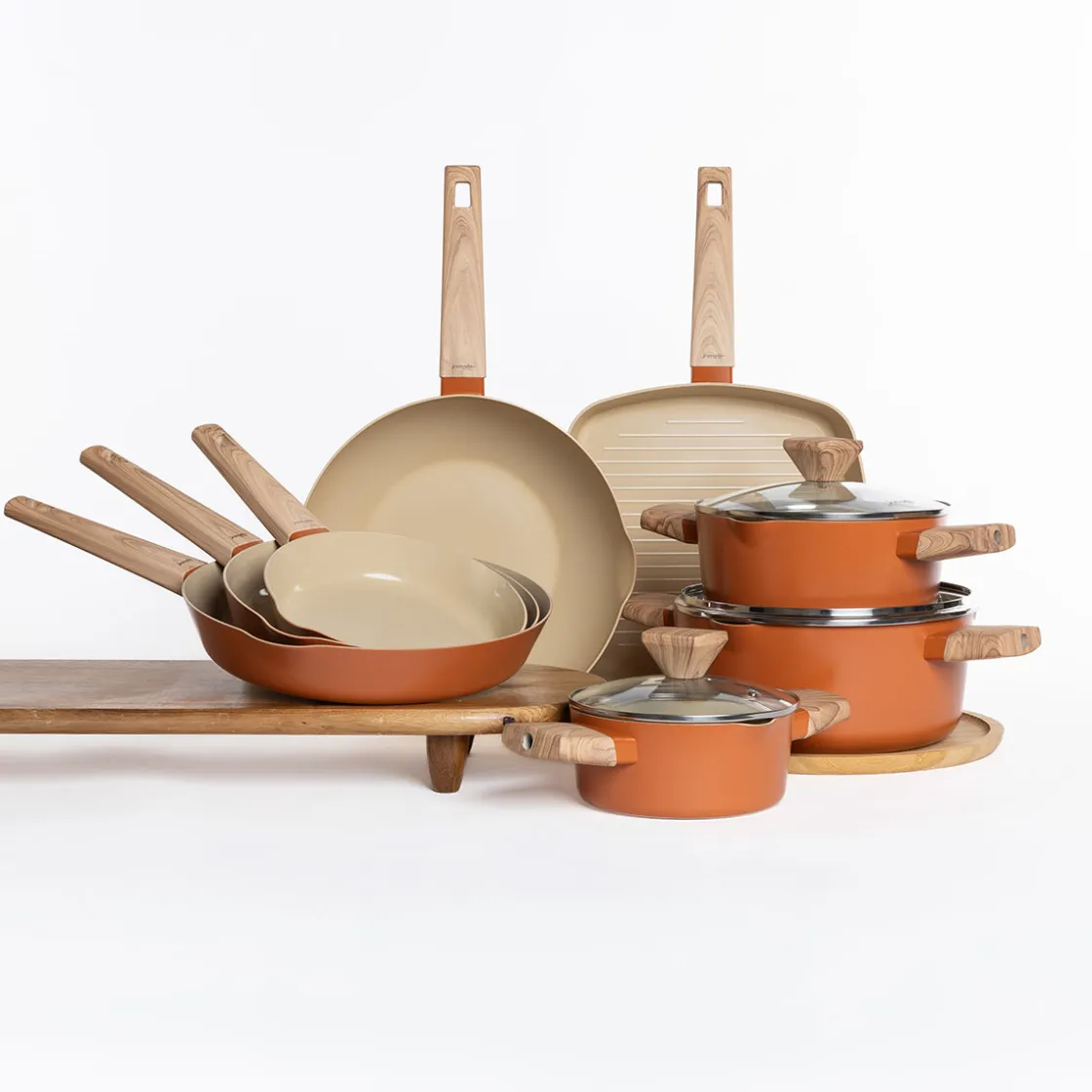 Sartenes, Parrillas Y Woks>Sartén NATURIT terracota 28cm