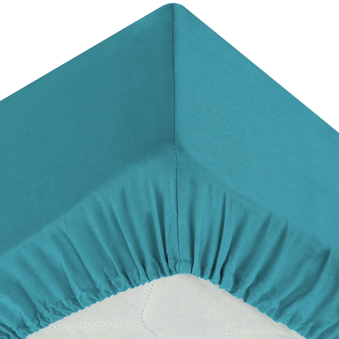 atmosphera Sábanas Y Protectores>Sábana bajera ajustable azul 160x200cm