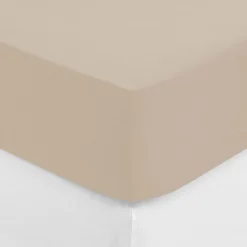 atmosphera Sábanas Y Protectores>Sábana Bajera Ajustable Beige 140x190Cm