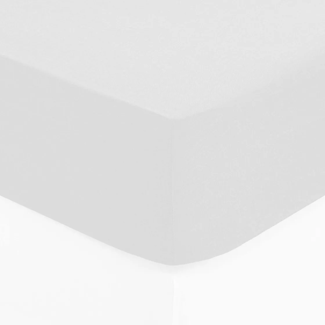 atmosphera Sábanas Y Protectores>Sábana bajera ajustable blanca 90x190cm