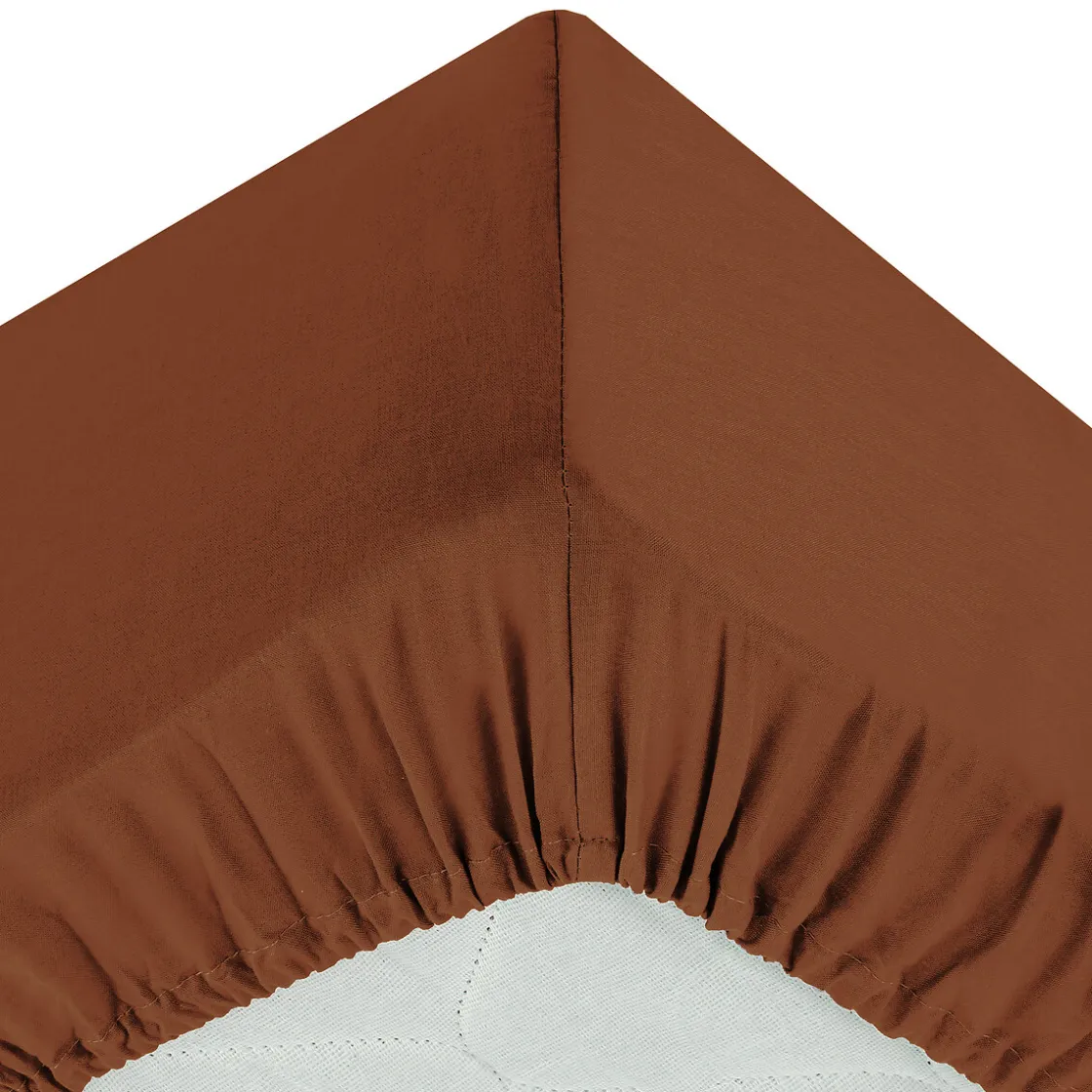 atmosphera Sábanas Y Protectores>Sábana bajera ajustable terracota 90x190cm
