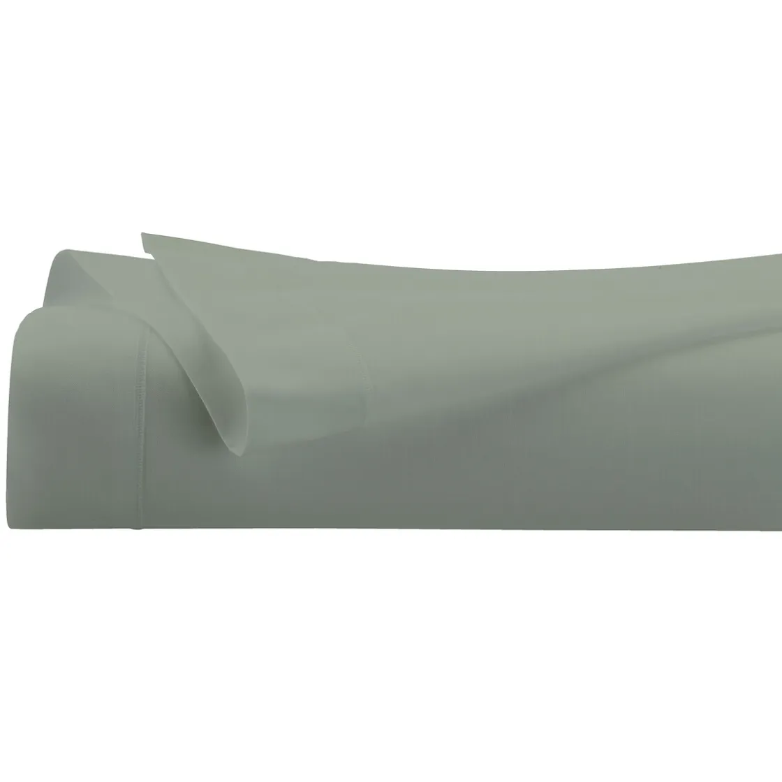 atmosphera Sábanas Y Protectores>Sábana encimera verde de algodón percal 240x290cm