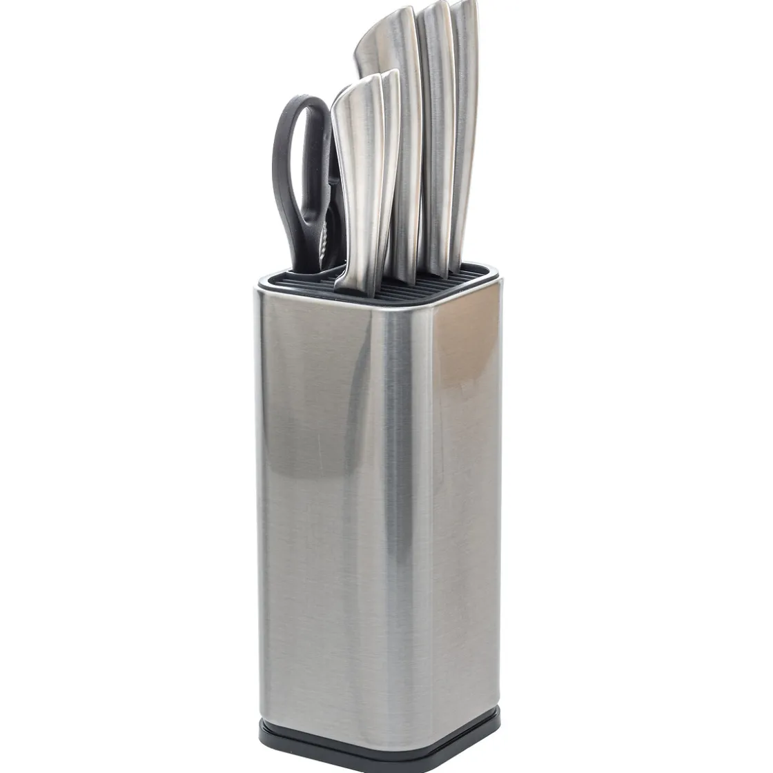 secret d'gourmet Placas Calefactoras Y Tablas De Cortar>Set 5 Cuchillos+Tijeras Con Soporte Inox