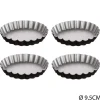 secret d'gourmet Moldes Y Otros Utensilios De Cocina>Set 4 Moldes Rizados Negros 9.5Cm