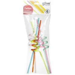 secret d'gourmet Desechables>Set 6 Pajitas De Colores