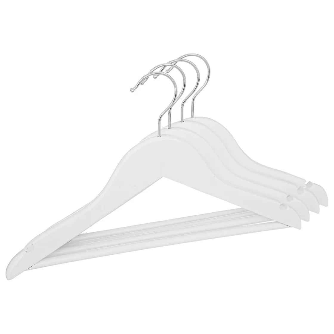 atmosphera4kids Almacenamiento>Set 4 Perchas Blancas De Madera