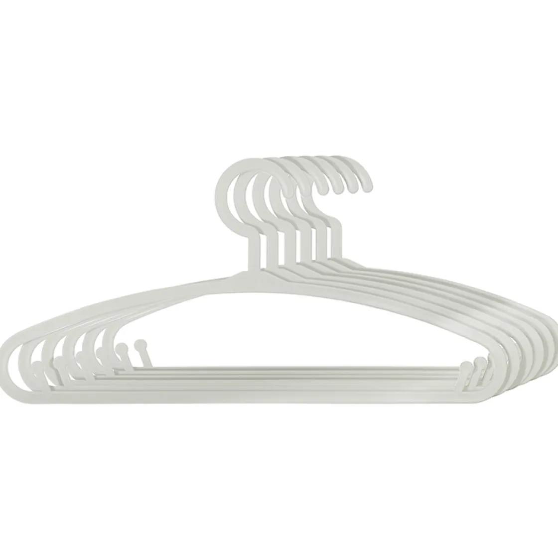 atmosphera4kids Almacenamiento>Set 6 Perchas Plástico Gris 28x13.5Cm