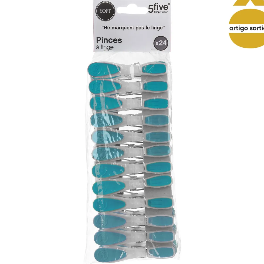 basics Auxiliares De Limpieza>Set 24 Pinzas Coloridas P/Ropa
