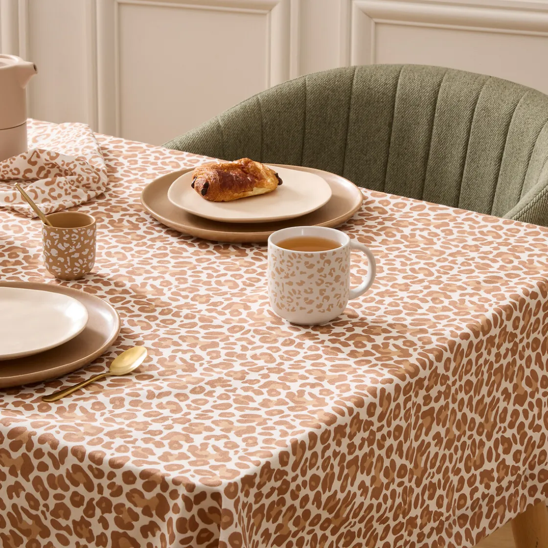atmosphera Tazas Y Tazones>Set 4 tazas de café LEOPARDI de porcelana