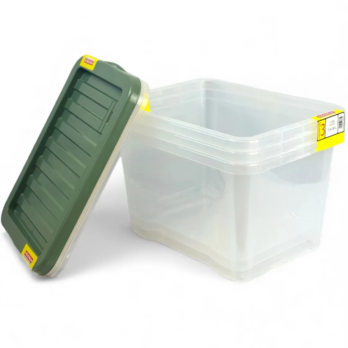 Caja Múltiple>Set de 3 cajas de almacenamiento QUASAR 28L