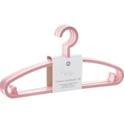atmosphera4kids Almacenamiento>Set De 6 Perchas Plástico Rosa 18x13.5Cm