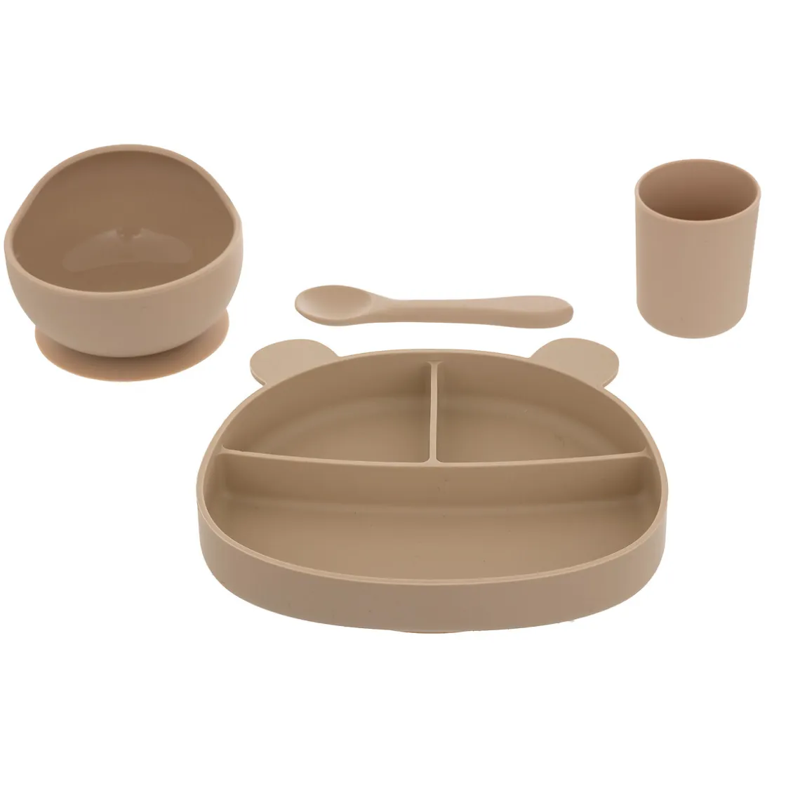 atmosphera Accesorios Decorativos>Set de 4 piezas vajilla YUM beige