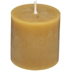 atmosphera Velas>Set De 4 Velas Rústicas Amarillas 4.5Cm