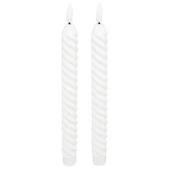 atmosphera Velas>Set de 2 velas TWIST ALOE 22cm LED