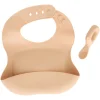 atmosphera Accesorios Decorativos>Set de babero y cuchara YUM beige