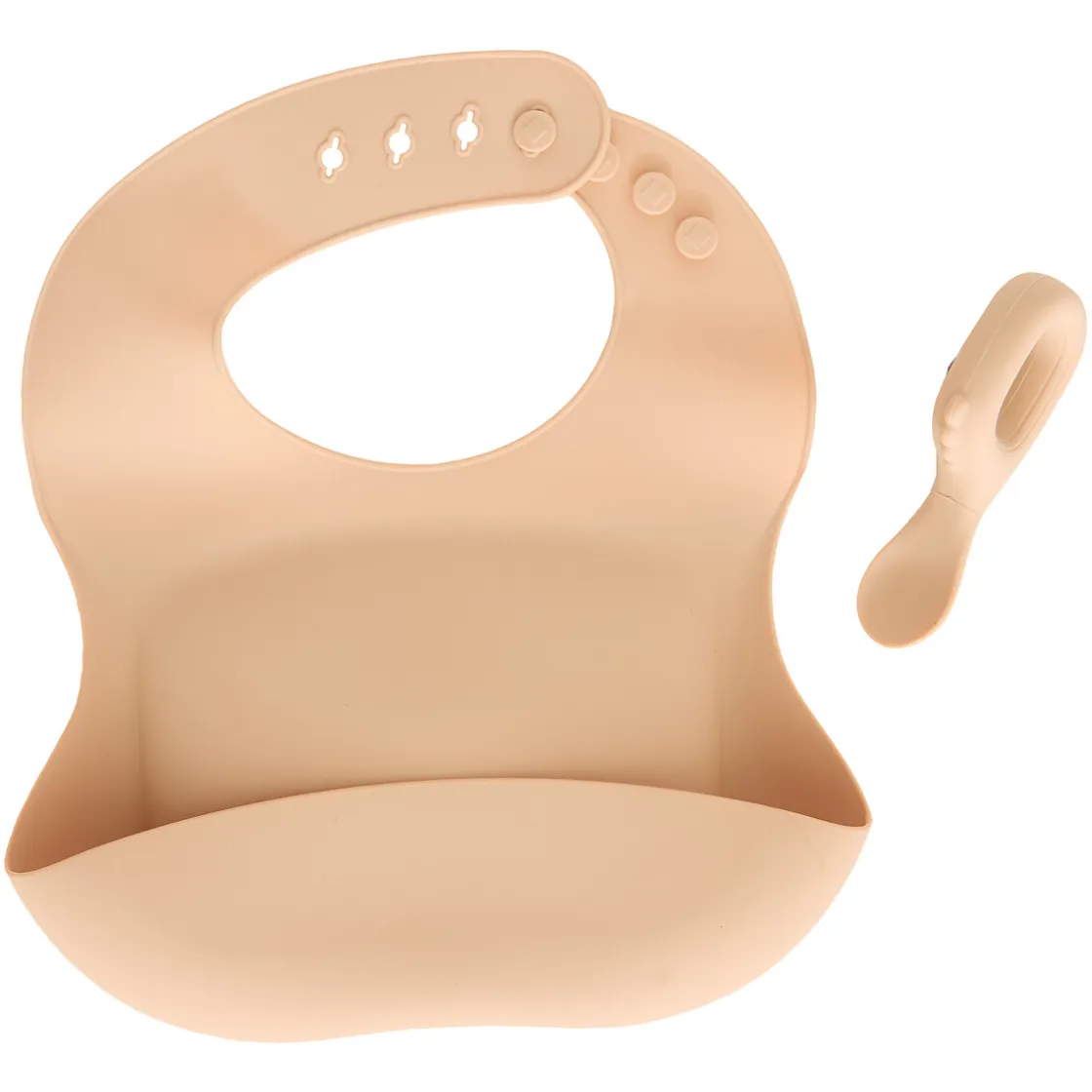 atmosphera Accesorios Decorativos>Set de babero y cuchara YUM beige