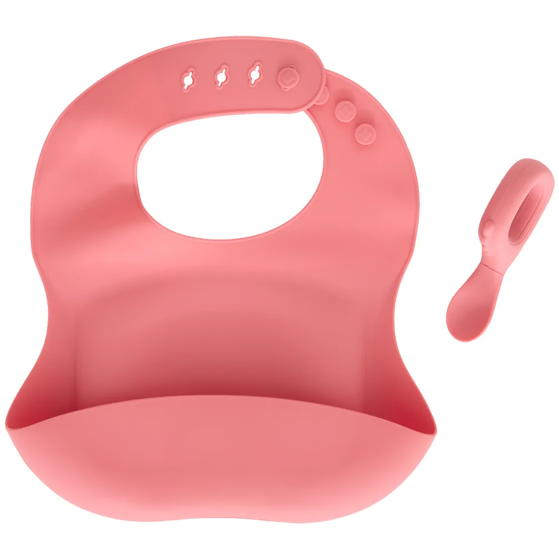 atmosphera Accesorios Decorativos>Set de babero y cuchara YUM rosa