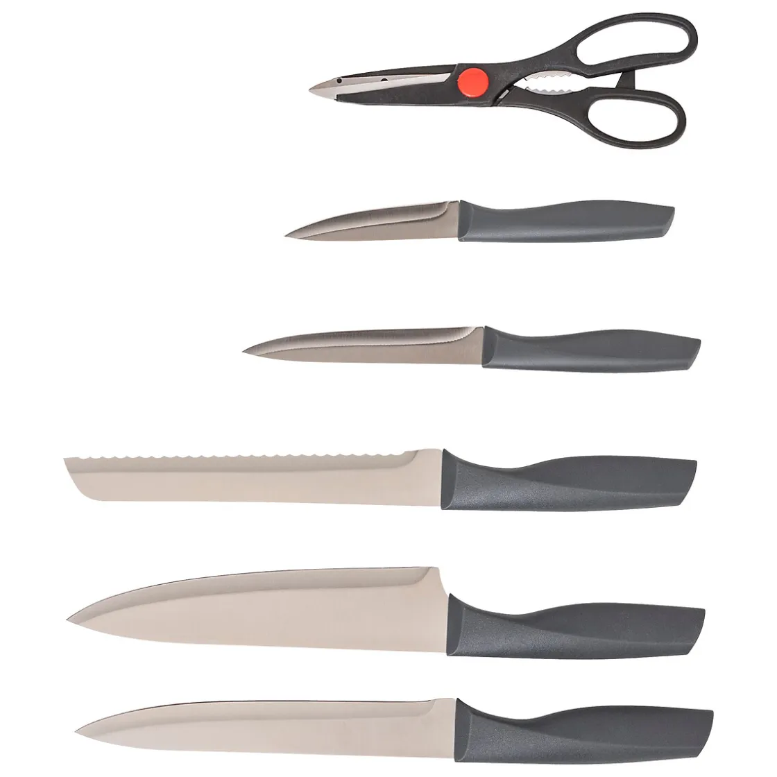 5five Placas Calefactoras Y Tablas De Cortar>Set de cuchillos y tijeras con soporte NÉO