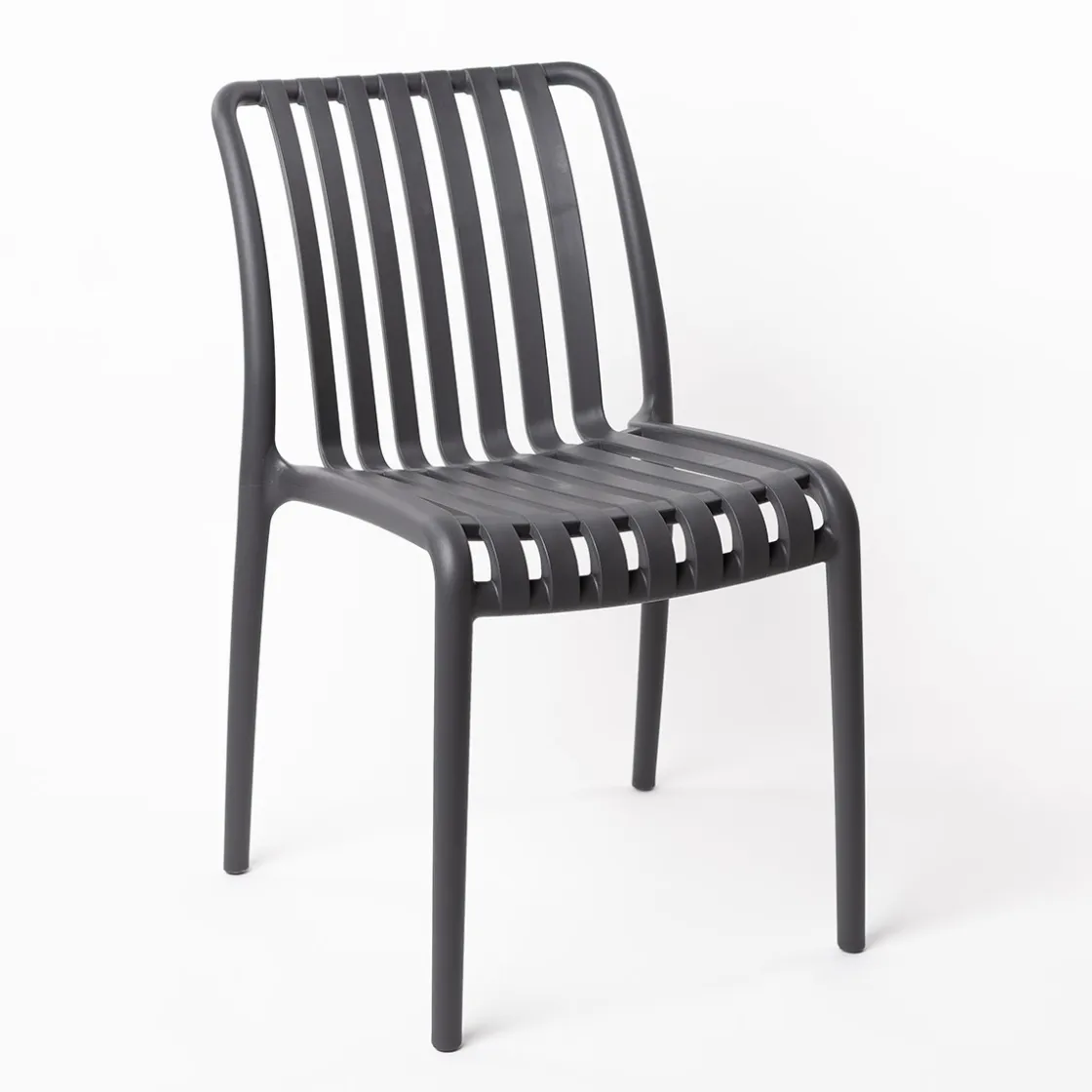 Sillas, Sillones Y Bancos>Silla Apilable Gris Antracite