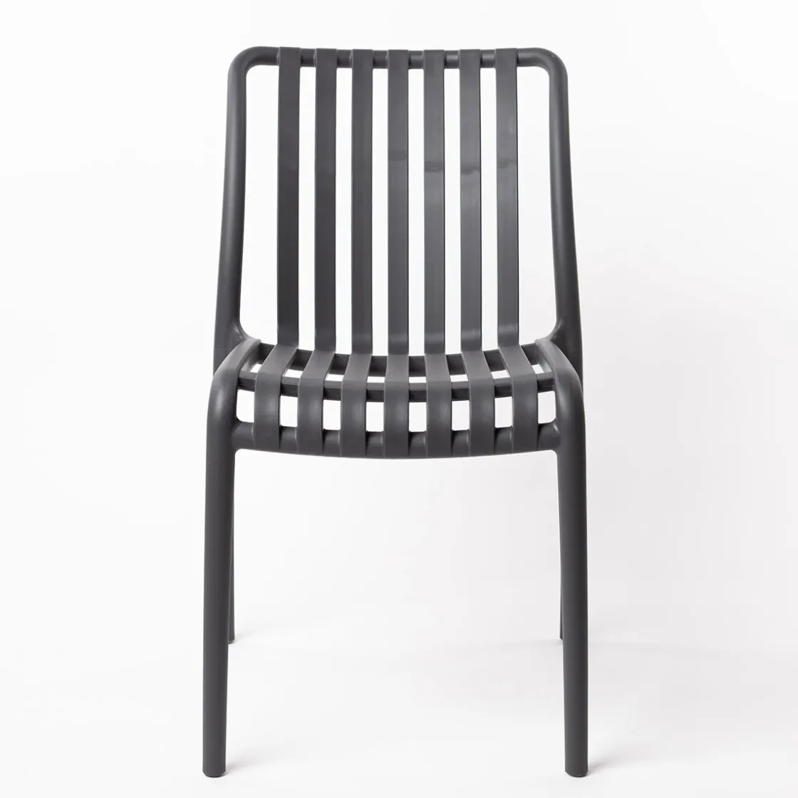 Sillas, Sillones Y Bancos>Silla Apilable Gris Antracite