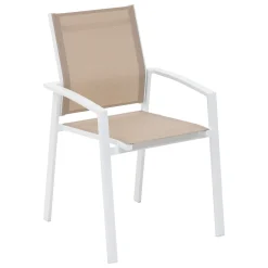 hespéride Sillas Y Pufs De Jardín>Silla Axiome Lino/Blanco