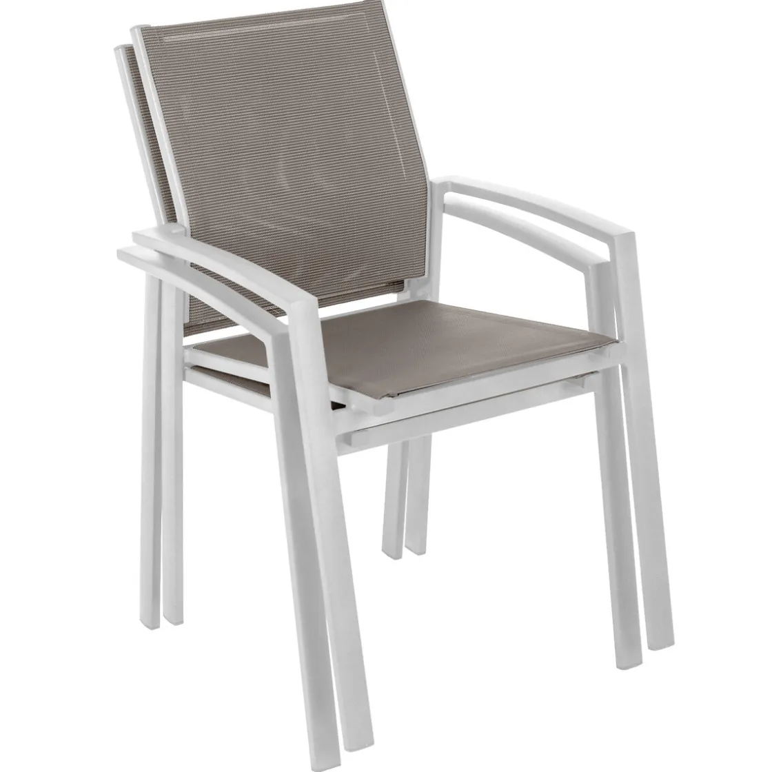 hespéride Sillas Y Pufs De Jardín>Silla AXIOME noisette y blanco