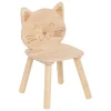 atmosphera Mobiliario>Silla de gato PIA marrón de madera 50x28x30cm