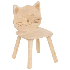 atmosphera Mobiliario>Silla de gato PIA marrón de madera 50x28x30cm