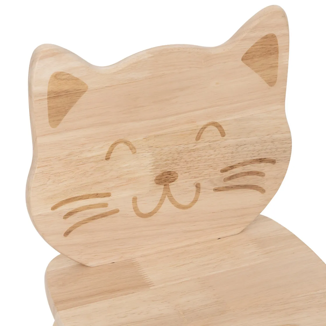 atmosphera Mobiliario>Silla de gato PIA marrón de madera 50x28x30cm