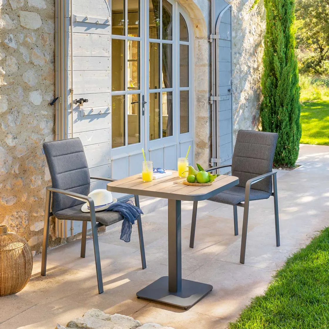 hespéride Sillas Y Pufs De Jardín>Silla DIESE gris antracite y graphite