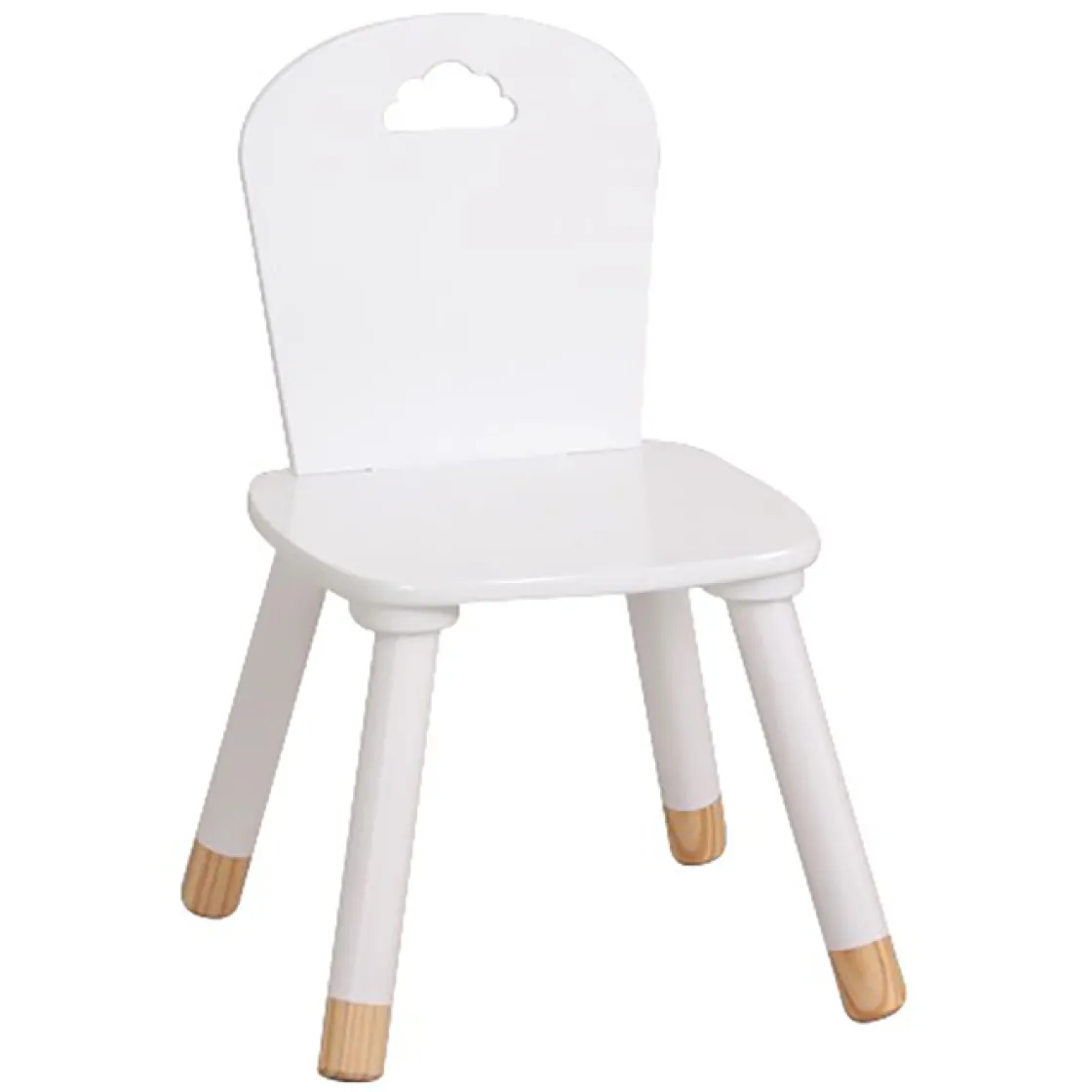 atmosphera4kids Montessori>Silla Douceur Blanca Mdf 50x31.5x32Cm
