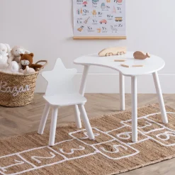 atmosphera4kids Mobiliario>Silla Douceur Estrella Blanca