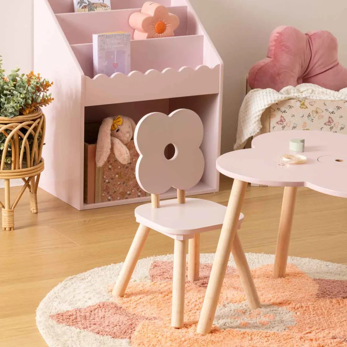 atmosphera4kids Mobiliario>Silla en forma de flor rosa FORET ENCHANTEE